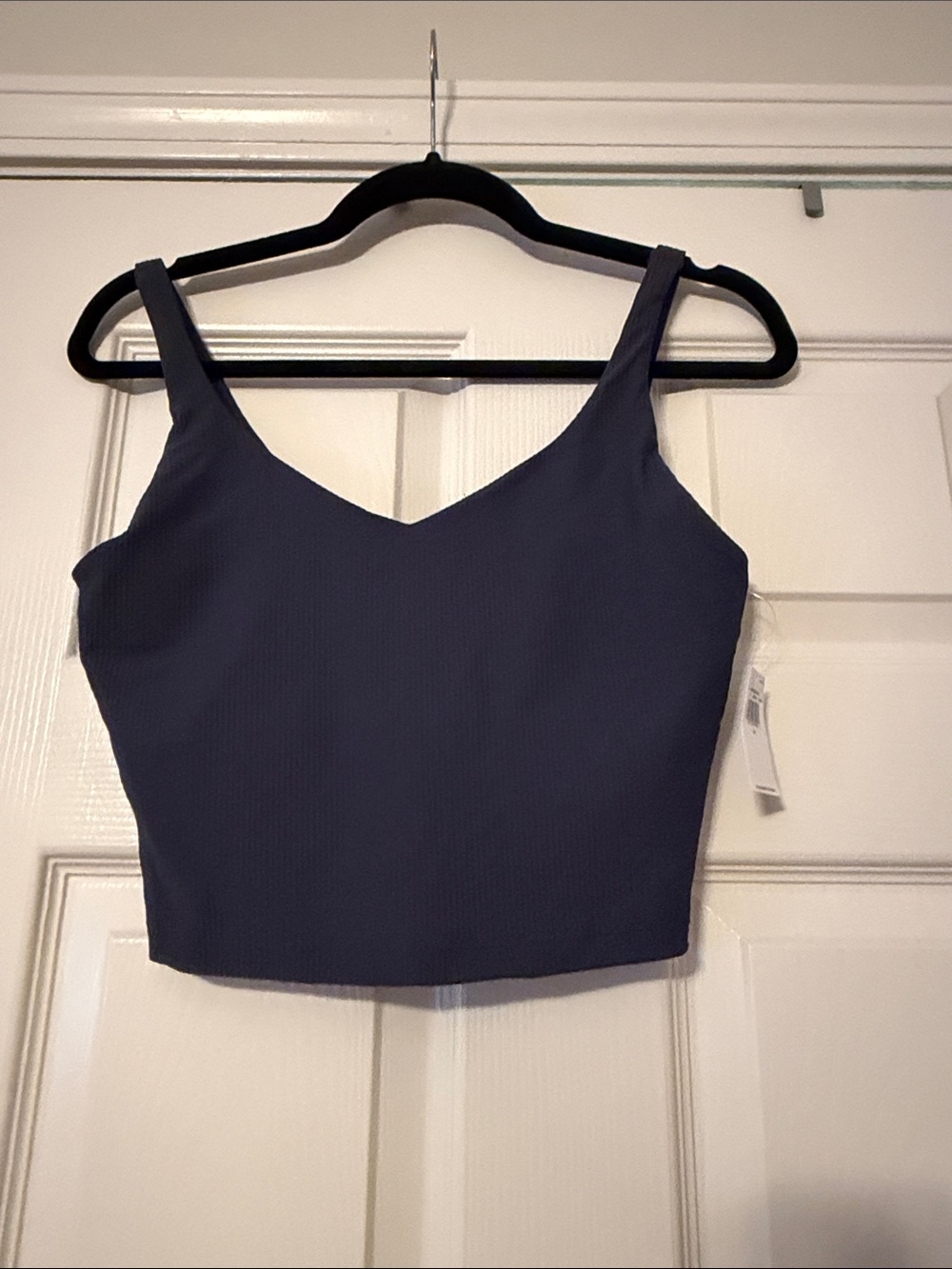 Women’s Navy V-Neck Longline Bra